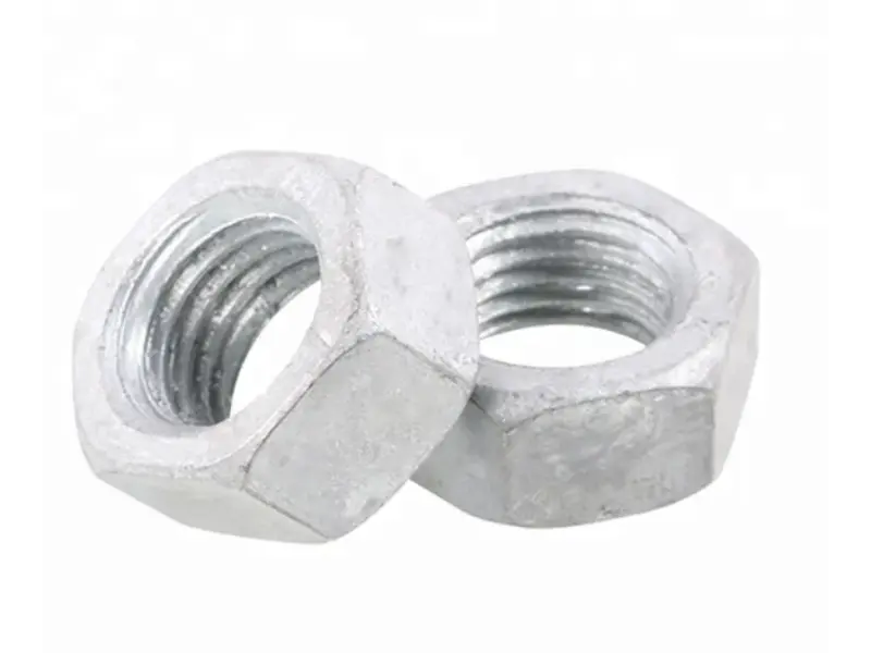 ASTM A563 হেভি হেক্স নাট কার্বন ইস্পাত ভারী হেক্সাগন নাট: ASTM A325 বোল্টের জন্য স্ট্যান্ডার্ড ম্যাচিং স্ট্রাকচারাল নাট