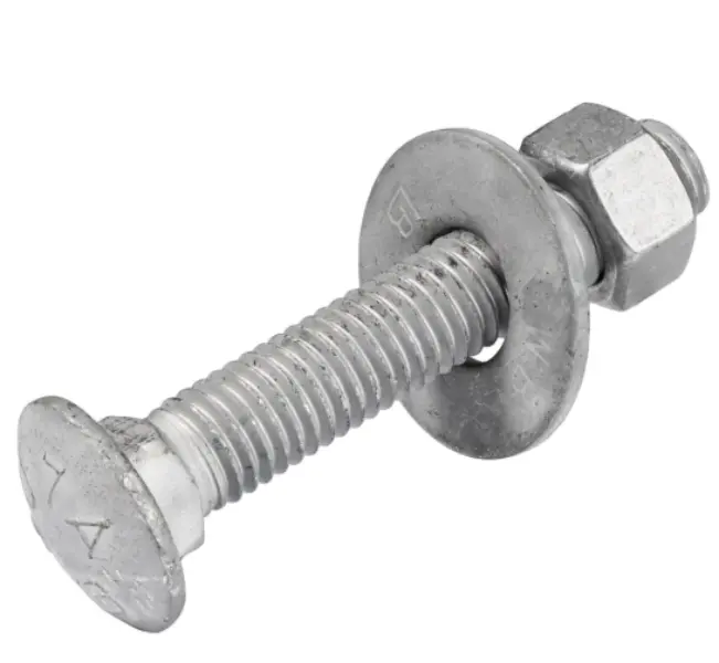 Hot Dip Galvanized Bolt Assemblies With Nut And Washers